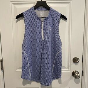 Rhoback Don’t Mess With Texas Sleeveless Performance Qzip Women’s Size Large